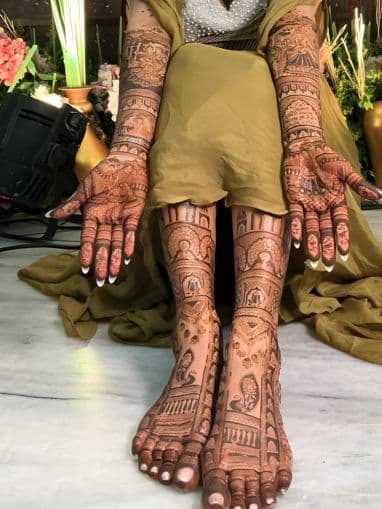 Meera's bridal mehndi in London, UK
